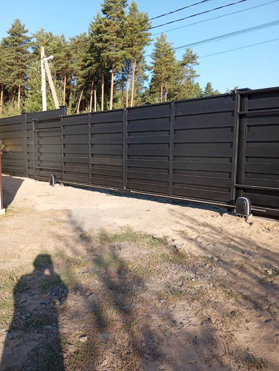 Забор-ранчо из металлопланкена 37м RAL9005 Черный МАТТЕ фото 1 в Перми