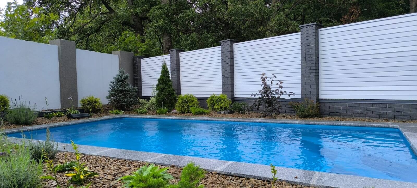 Забор-жалюзи из ламелей Хай-Тек 54м RAL9003 Белый фото 4 в Перми