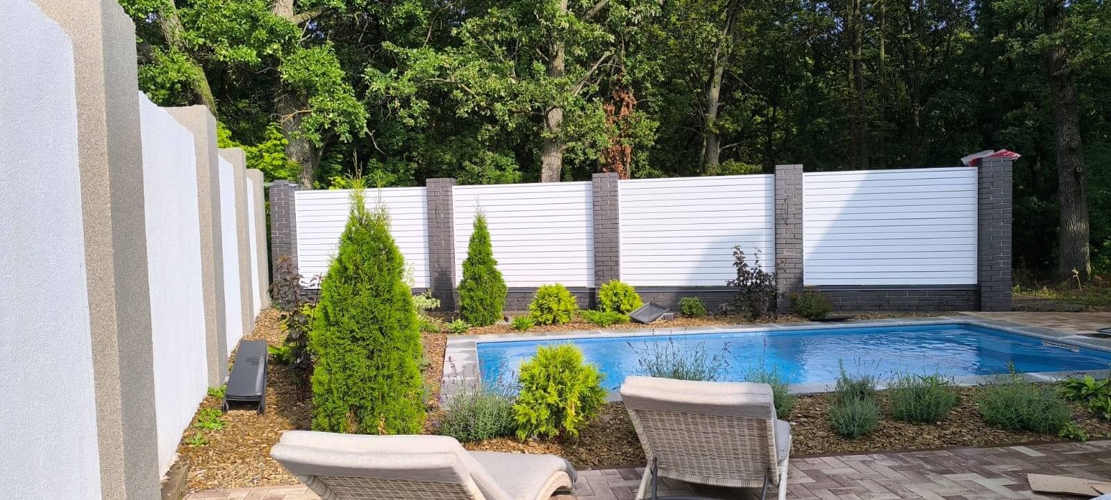 Забор-жалюзи из ламелей Хай-Тек 54м RAL9003 Белый фото 1 в Перми