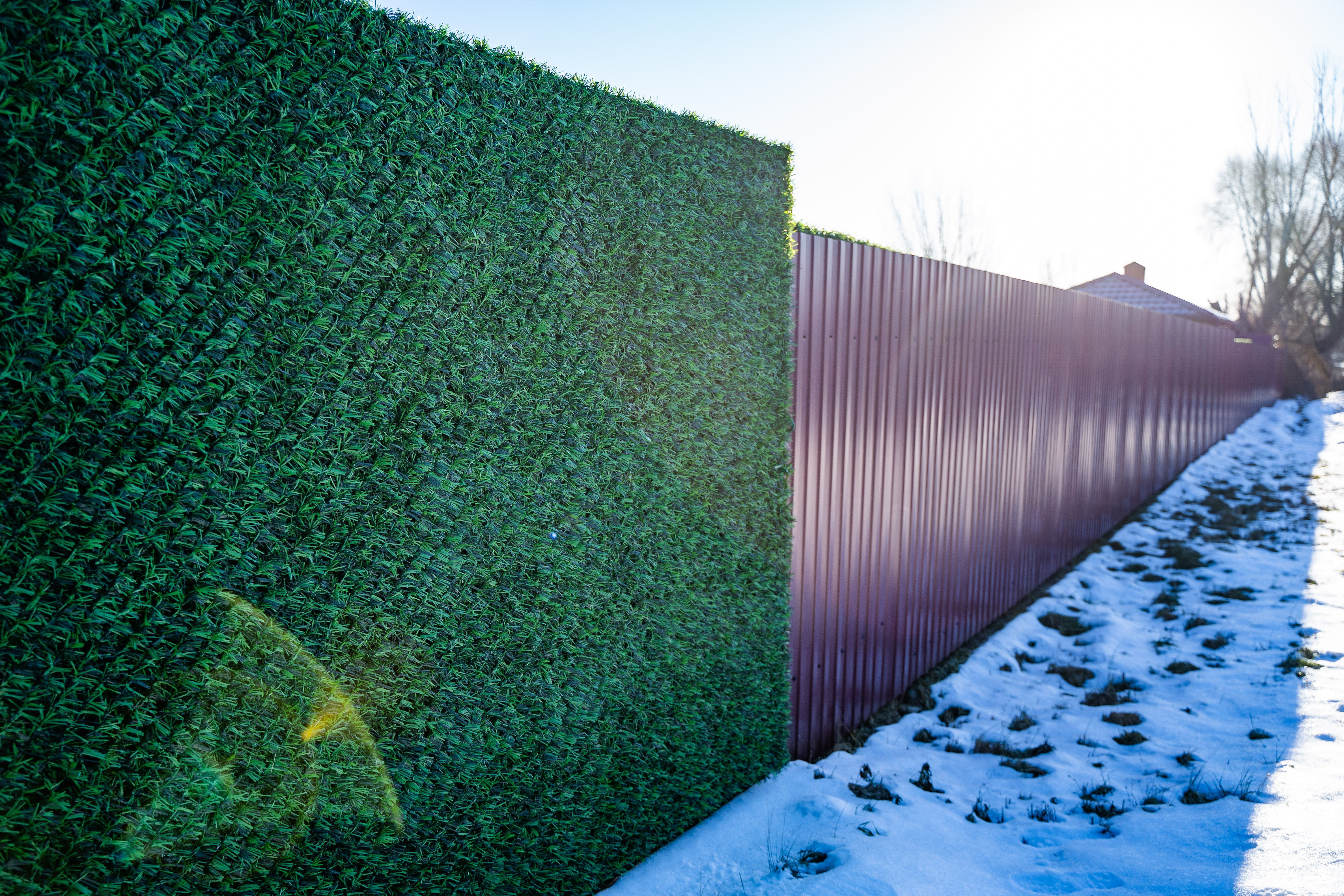 Вечнозеленый забор Grass Fence рулон 2м фото 11 в Перми
