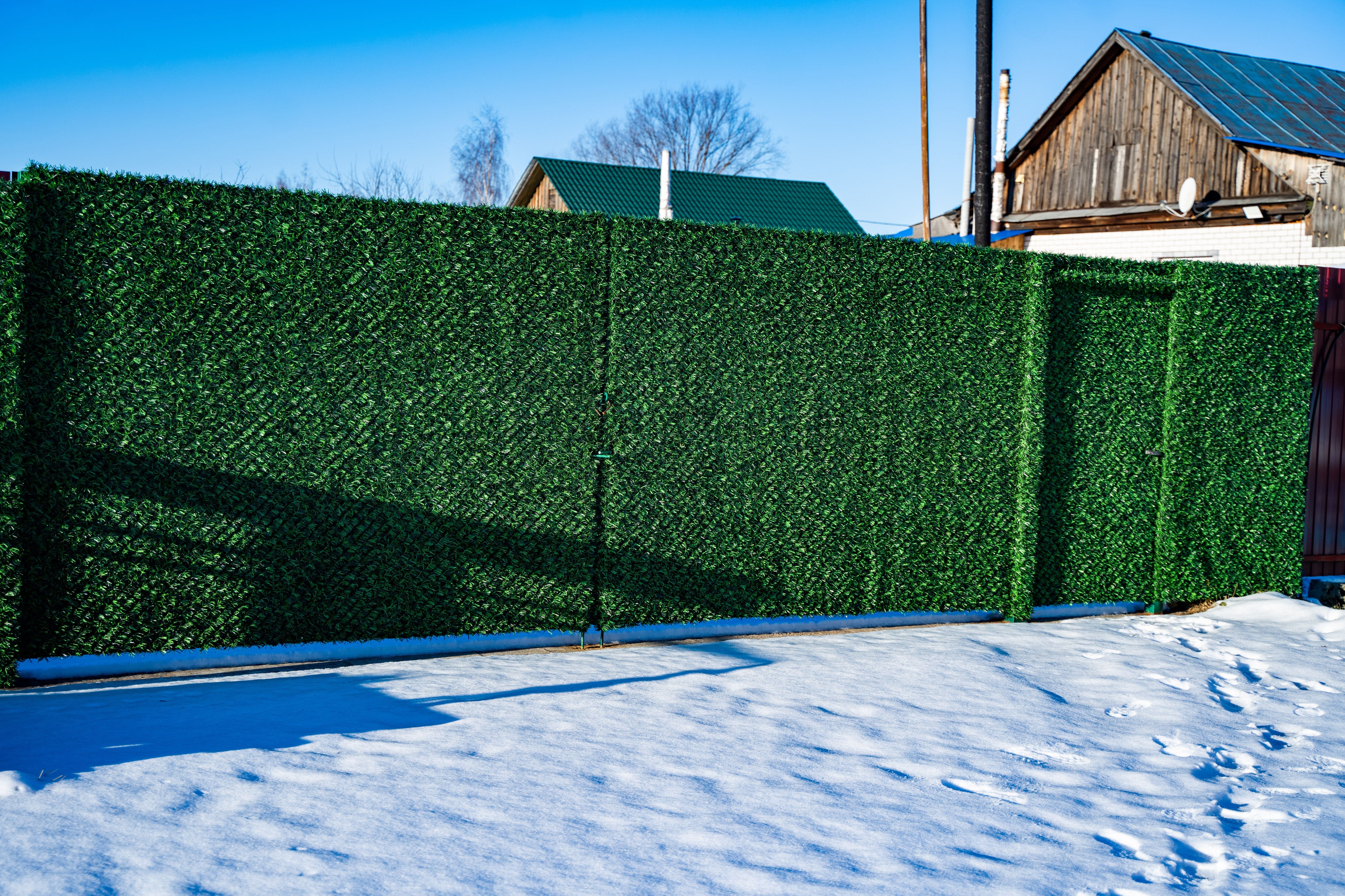 Вечнозеленый забор Grass Fence рулон 2м фото 4 в Перми